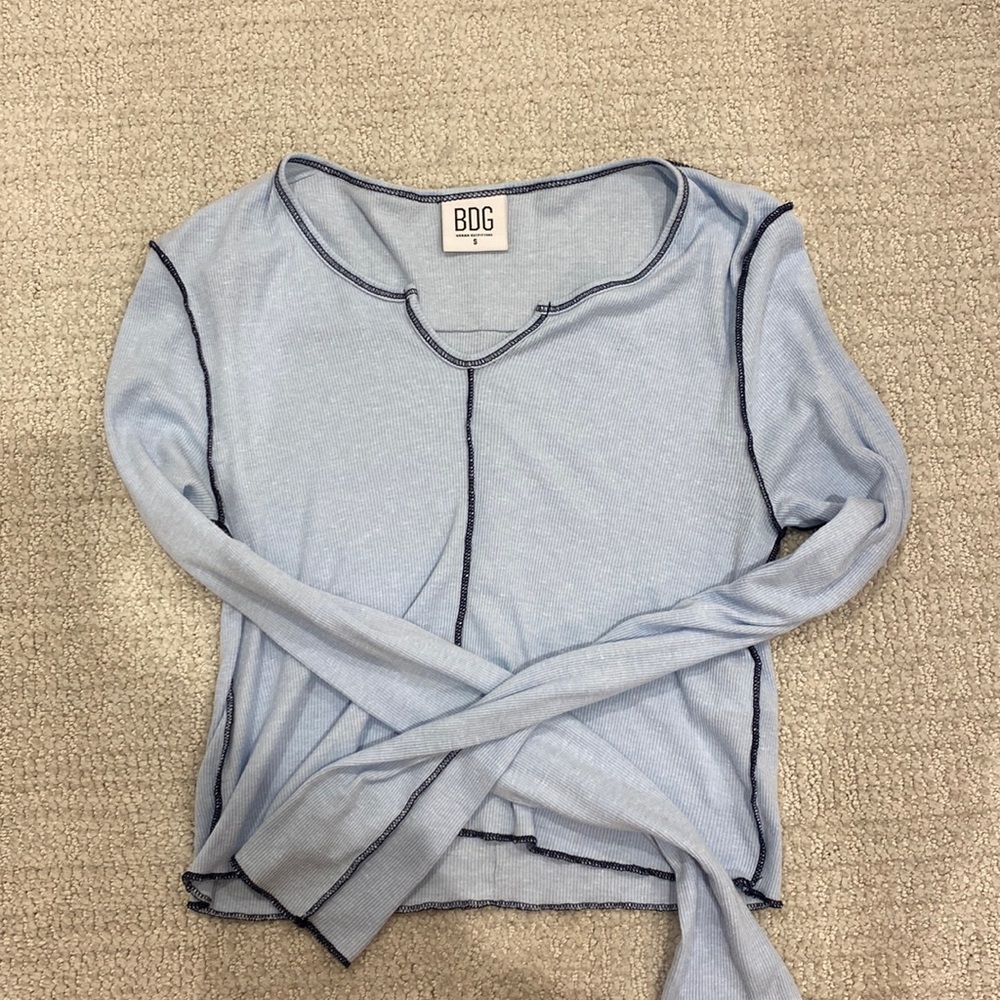 BDG size small blue and black long sleeve